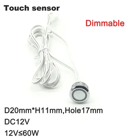 Smart LED Touch Sensor Switch Hand Sweep 5A 12V-24V IR Motion Sensor Closet Cabi