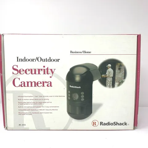 Radio Shack Indoor/Outdoor Security Camera System Model 49-2513 New In Box 