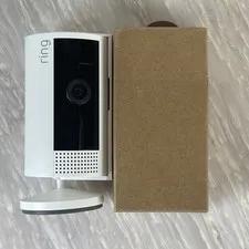 Ring Indoor Cam 5FT2E9 Compact Home Security Camera HD Video Plug-In White