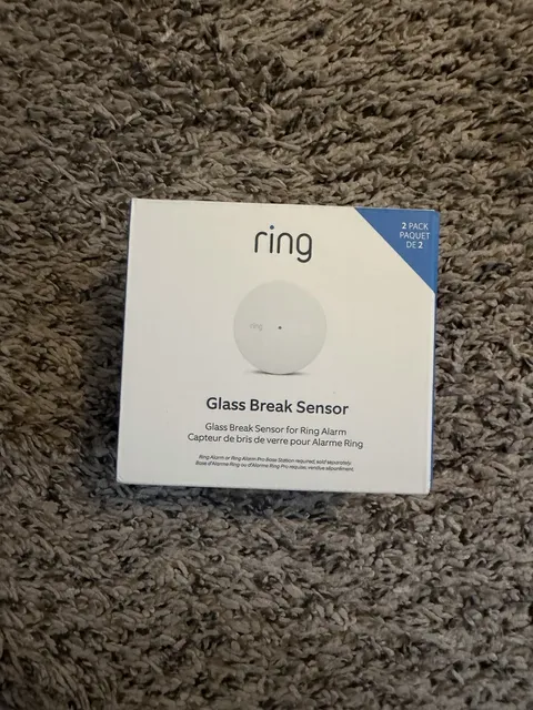 Ring Glass Break Sensor 2 Pack Wireless Smart Home Security Alarm Z Wave New