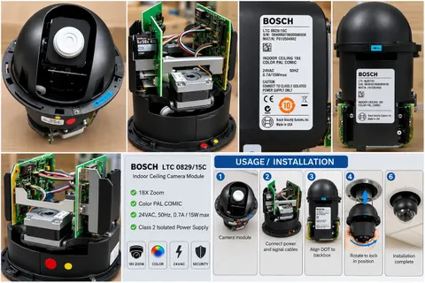 Bosch LTC 0829/15C AutoDome Indoor Ceiling PTZ Security Camera 18X Zoom PAL CCTV