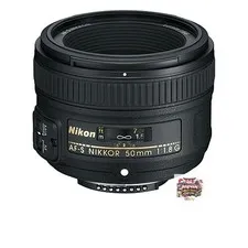 Nikon AF-S NIKKOR 50mm f/1.8G prime lens (full-frame compatible)