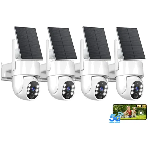 2K Security Camera System, 5GHz&2.4GHz WiFi Solar