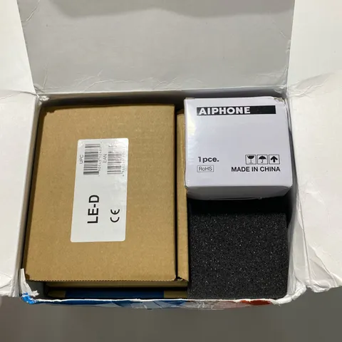 Aiphone LEM-1DLS Single-Door Intercom Set, White/Gray