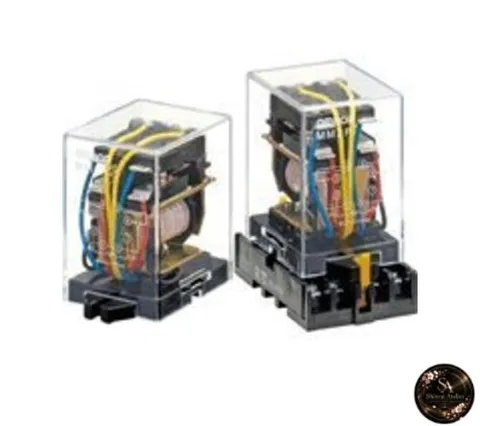 OMRON Power Relay with built-in indicator light enclosed case plug-in terminals