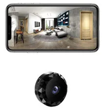 Mini Indoor IP/Network Surveillance Camera Wireless Wi-Fi Black 1080p 16:9