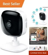 Kasa Night Vision Security Camera - Real-Time Alerts & Smart Home Integration