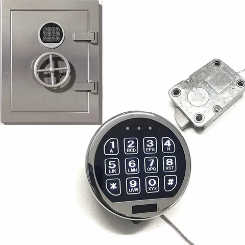 Gun Safe Lock Replacement with SwingBolt, Chrome Keypad Electronic Safe Lock