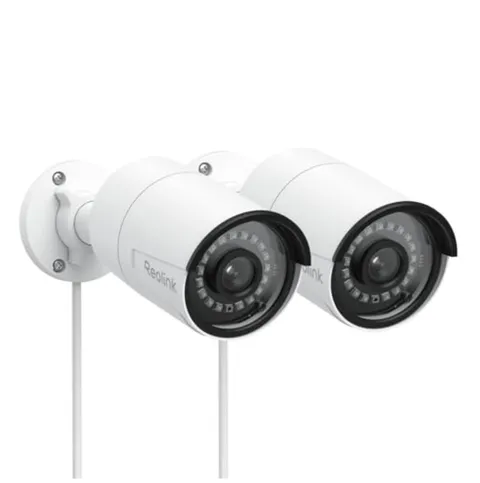 PoE Security Camera 5MP Bullet 2 Pack IP67 Outdoor Night Vision Person Vehicle