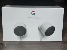 New NIB Sealed Google Nest Cam Outdoor Security Camera 2Pack NC2400ES 1080p HD