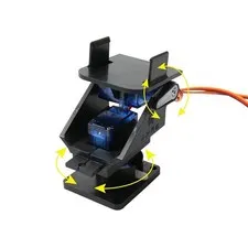 Mini Pan/Tilt Camera Platform Anti-Vibration Camera Mount w/ 2 Servos Aircraft F