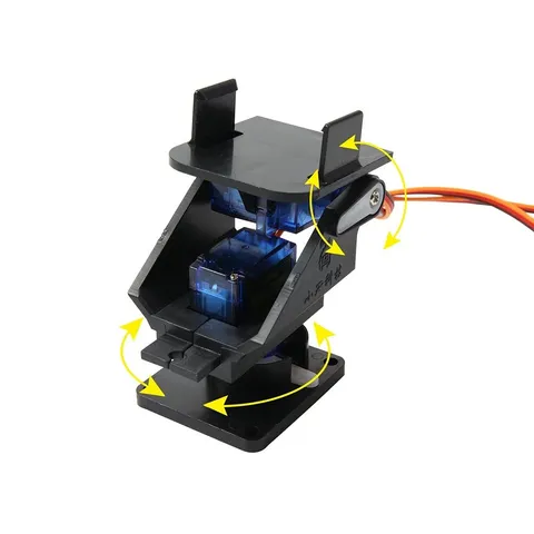 Mini Pan/Tilt Camera Platform Anti-Vibration Camera Mount w/ 2 Servos Aircraft F