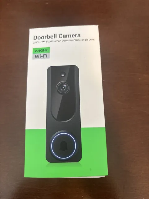Doorbell Camera 2.4GHz Wifi AI Detection Wide Angle Lens