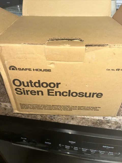 Vintage NOS Radio Shack Safe House Outdoor Siren Enclosure 49-486 NIB NEW