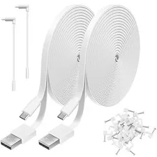 2 Pack 20ft Power Extension Cable Compatible with Wyze Cam V4,wyze Cam V3,wyze C