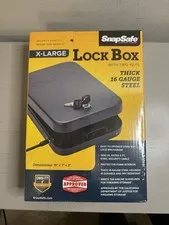 SnapSafe Combination Lock Box,  X-Large (10”x 7” x 2”)  -  New Sealed