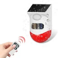 WiFi Tuya Solar Strobe Light Alarm Motion Detector 120db Security Siren Warning