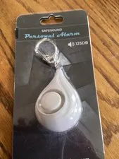 New-SafeSound Personal Alarm Keyring~White~Original Name Brand~Safe Sound~125DB