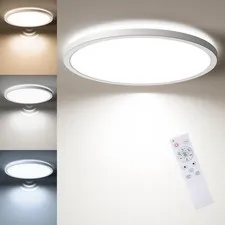 Matane Motion Sensor LED Ceiling Light with Remote, 12 12Inch, 12Inch White