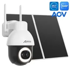 ANRAN Wireless Outdoor Solar Security Cameras 5MP Home WiFi Battery CCTV System