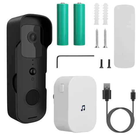 Wireless WiFi Smart Doorbell Intercom Video Camera Door  Chime Security Cam