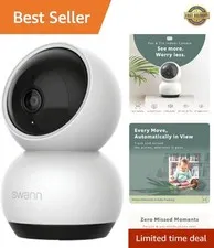 Smart EVO 2K HD Wi-Fi Camera - Complete Coverage with 360° Pan & Two-Way Audio