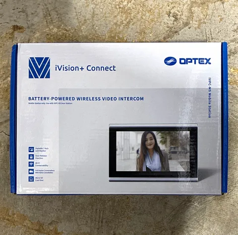 Optex IVPC-MS Video Intercom Battery Wireless Wi-Fi 7in LCD Micro SD Slot