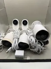 Lot of 6 YI Security Cameras 4 Outdoor 1080p 2 Home Camera 3 AI+ Tested