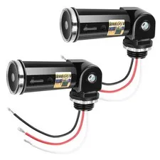 Dusk to Dawn Switch, Photoelectric Switch, Day Night Sensor, 2-Pack Outdoor