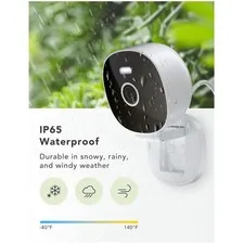 Outdoor Home Security Camera with Siren Alarm, 2K Resolution