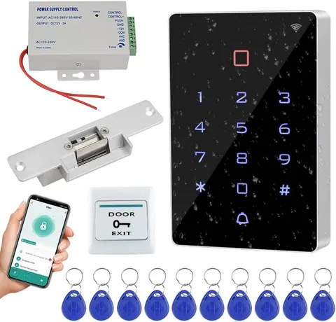 Wifi Tuya APP Access Control System Kit Waterproof RFID Access Control Keypad, F