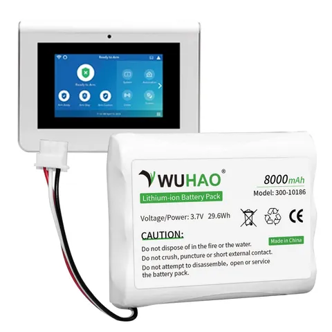 300-10186 battery for ADT Panel Battery Upgraded 8000mAh for ADT Command Pane...