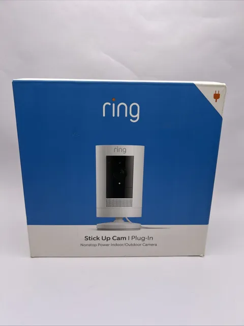 RING Stick Up Cam Plug-In, 1080p HD, Indoor / Outdoor - New & Sealed