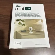 Blink Mini 2K+ Indoor/Outdoor Plug-in Security Camera - 2 Pack - White - NewSeal