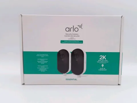 Arlo Essential 2K Outdoor Security Camera System (2-Pack) VMC3281L06