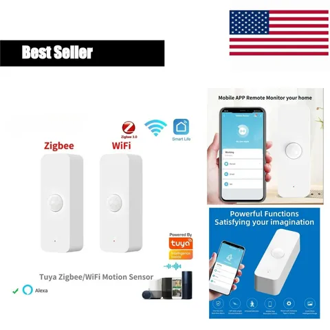 iHseno Tuya Smart PIR Motion Sensor WiFi Zigbee Alexa Google