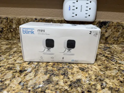 Blink Mini Indoor Plug-In HD Smart Security Camera - Pack of 2 BRAND NEW Sealed