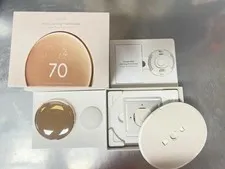 Google Nest Learning Thermostat 4th Gen w/ Sensor 2nd Gen - Polished Gold