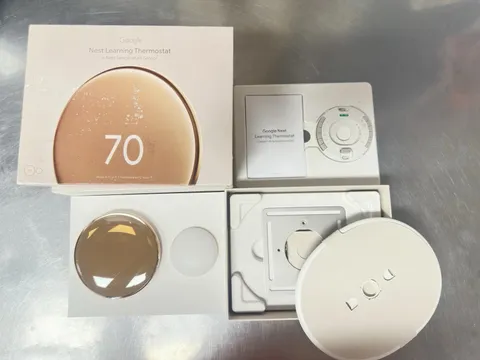 Google Nest Learning Thermostat 4th Gen w/ Sensor 2nd Gen - Polished Gold