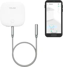 Water Leak Sensor LoRa 1/4 Mile Range Water Detector with Built-in Siren Hub