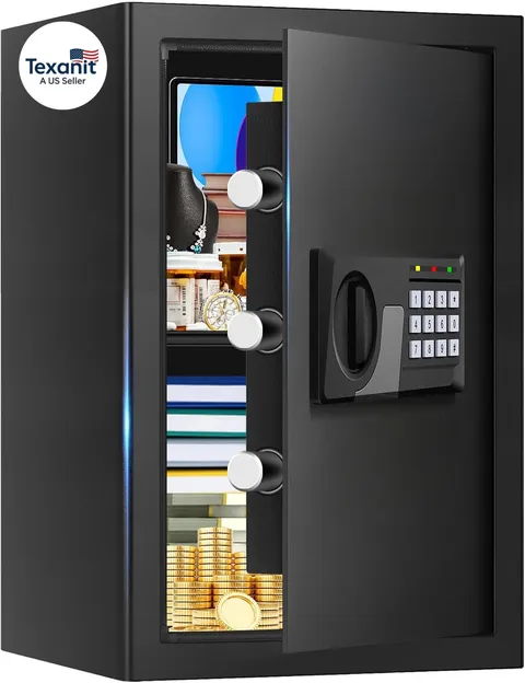 3.3 Cuft Large Fire Proof Safes for Home Use, Personal Fire Safe Box with Electr