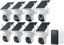 D1 Classic 8-Cam Wireless Outdoor Security System, Solar Powered, 3K Fullcolor N