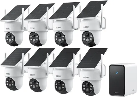 D1 Classic 8-Cam Wireless Outdoor Security System, Solar Powered, 3K Fullcolor N