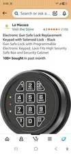 Gun Safe Lock Replacement Black Keypad with Solenoid Safe Electronic Lock 