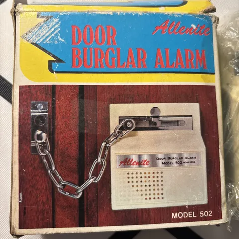Vintage Allenite Door Burglar Alarm 502 - New (1960) Old Stock In Original Box