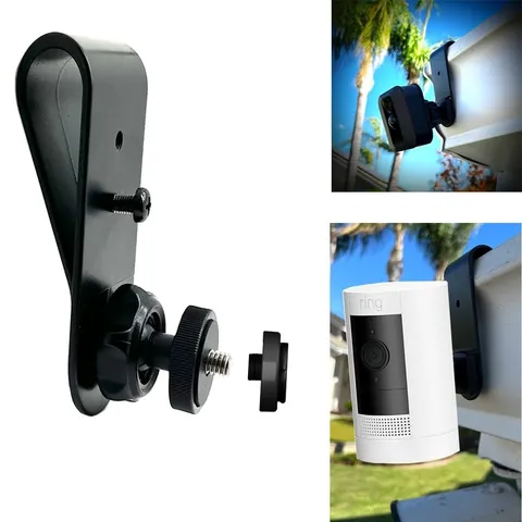 Rigid Rain Gutter Mount for Security Camera - Easy Install No Drill No Rust D...