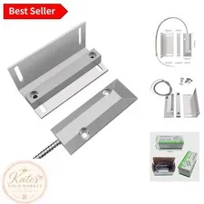 Durable Wired Magnetic Contacts for Garage Security - Adjustable Mount Bracket