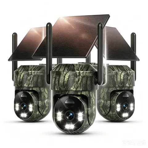 3 Pack Wildlife Hunting Camera 2K Solar Trail Camera 4G LTE Cellular Camera