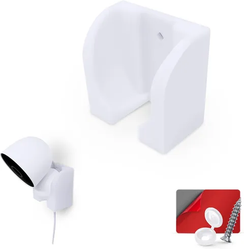 Wall Mount for Google Nest Wired 2Nd Generation Security Camera - Adhesive & Scr