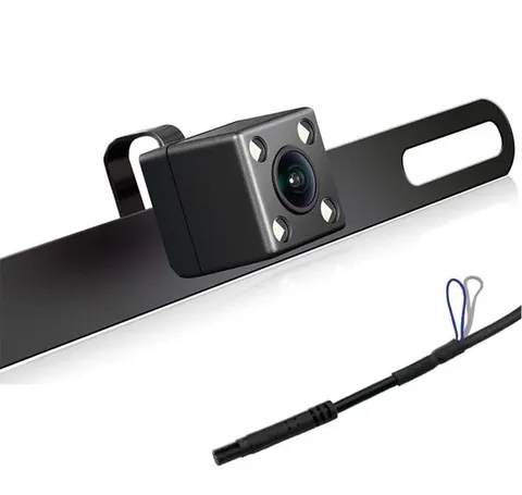 Goodsby Backup HD Camera Rear Front View License Plate Night Style 1, Black